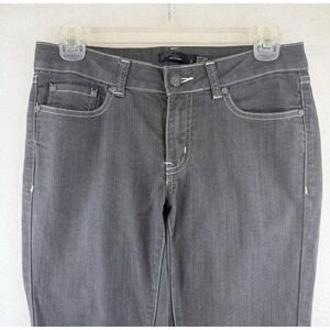 prAna Jeans Womens Size 4, Skinny Straight Leg Charcoal Gray Stretch